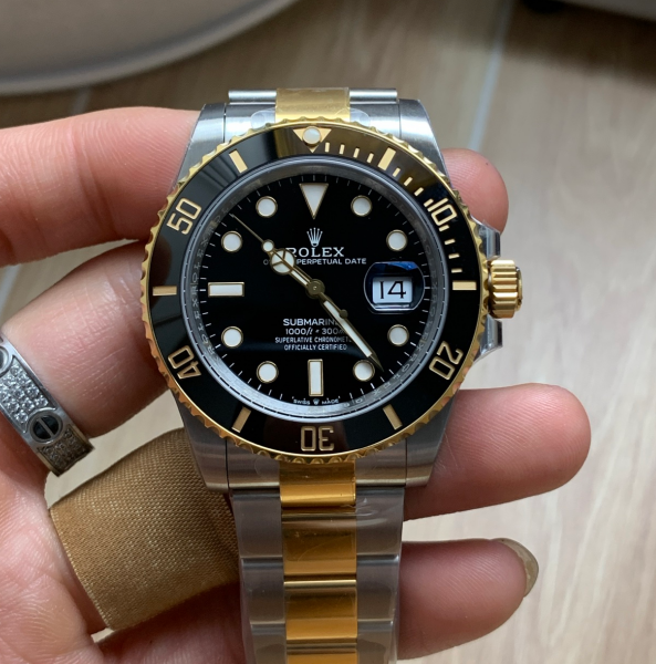 VS Factory Rolex Submariner Date "Two-Tone Black" 18K Yellow Gold 41mm (126613LN) 1:1 Super Clone - DD3235 Movement