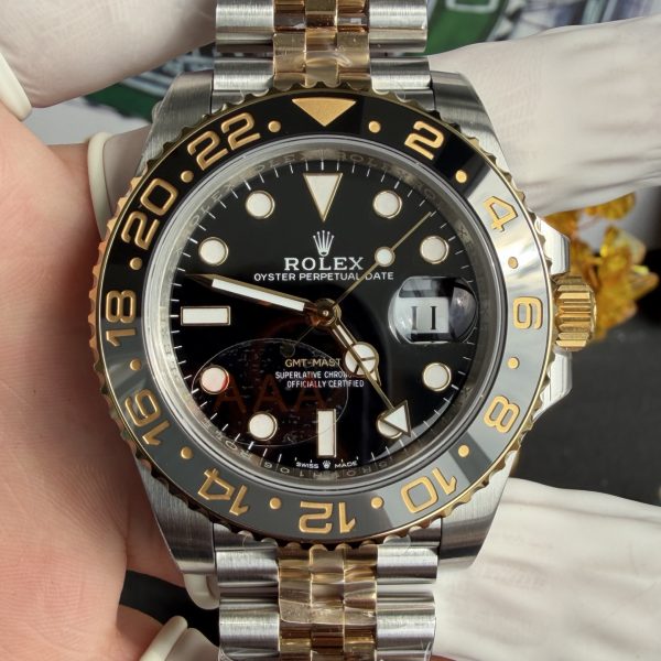 VS Factory Rolex GMT-Master II "Two-Tone GRNR" Yellow Gold Jubilee (m126713grnr-0001) 1:1 Super Clone - DD3285 Movement
