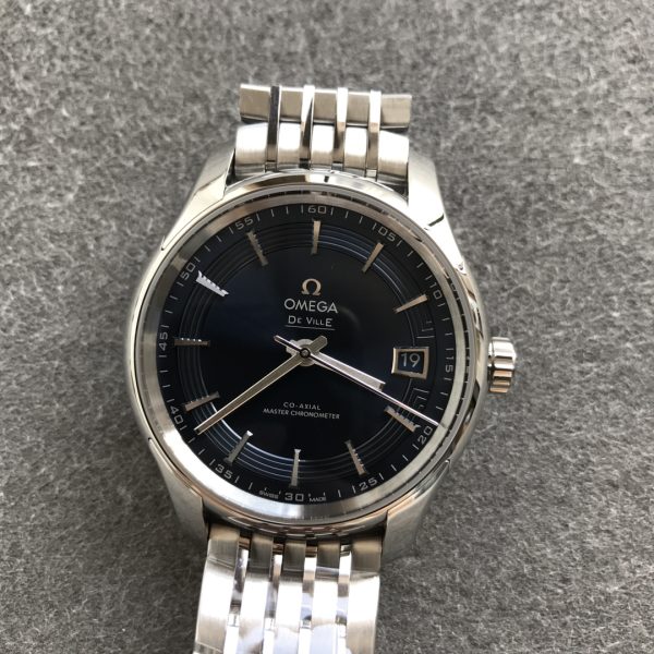 VS Factory Omega De Ville Hour Vision 41mm Blue Dial Steel Bracelet (433.10.41.21.03.001) 1:1 Super Clone -DD8900 Movement
