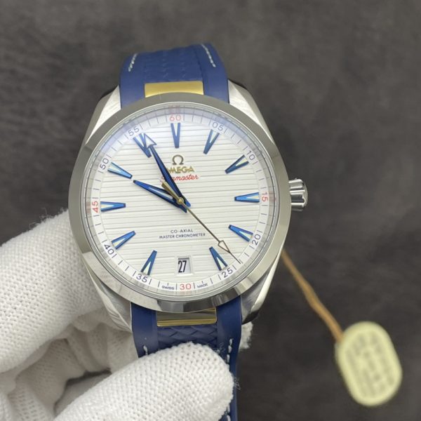 VS Factory Omega Seamaster Aqua Terra 150M 41mm Two-Tone Sedna Gold Silver Dial (220.22.41.21.02.001) 1:1 Super Clone - DD8900 Movement