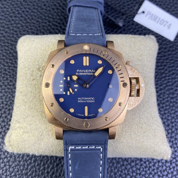VS Factory Panerai Submersible Bronzo "Blu Abisso" 42mm PAM01074 1:1 Super Clone - DDP.900 Movement