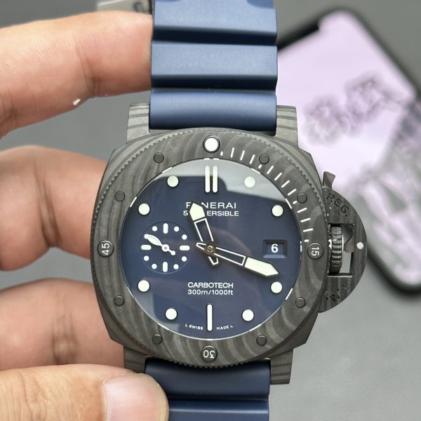 VS Factory Panerai Submersible QuarantaQuattro Carbotech "Blu Abisso" 44mm PAM01232 1:1 Super Clone - DDP.900 Movement