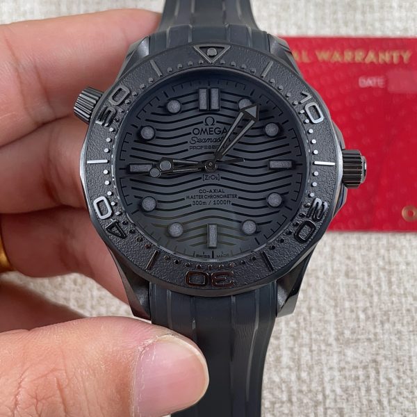 VS Factory Omega Seamaster Diver 300M 43.5mm "Black Black" Full Ceramic (210.92.43.20.01.003) 1:1 Super Clone - DD8806 Movement