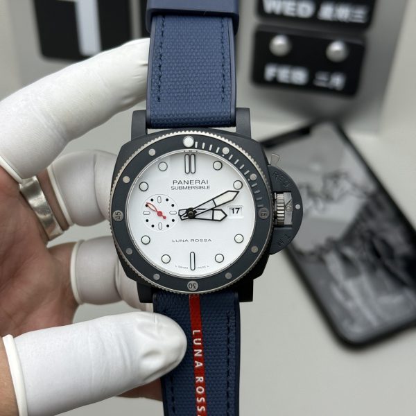 VS Factory Panerai Submersible QuarantaQuattro Luna Rossa Ti-Ceramitech 44mm PAM01543 1:1 Super Clone - DDP.900 Movement