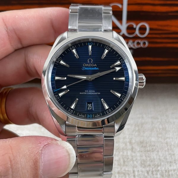 VS Factory Omega Seamaster Aqua Terra 150M 41mm Blue Dial Light Blue Accents (220.10.41.21.03.002) 1:1 Super Clone - DD8900 Movement