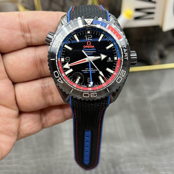 VS Factory Omega Seamaster Planet Ocean 600M GMT "Deep Black" ETNZ Edition 45.5mm (215.92.46.22.01.004) 1:1 Super Clone - DD8906 Movement