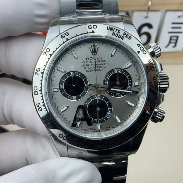 VS Factory Rolex Cosmograph Daytona Ref. 116509 "Silver/Black Racing" 1:1 Super Clone - DD4130 Movement
