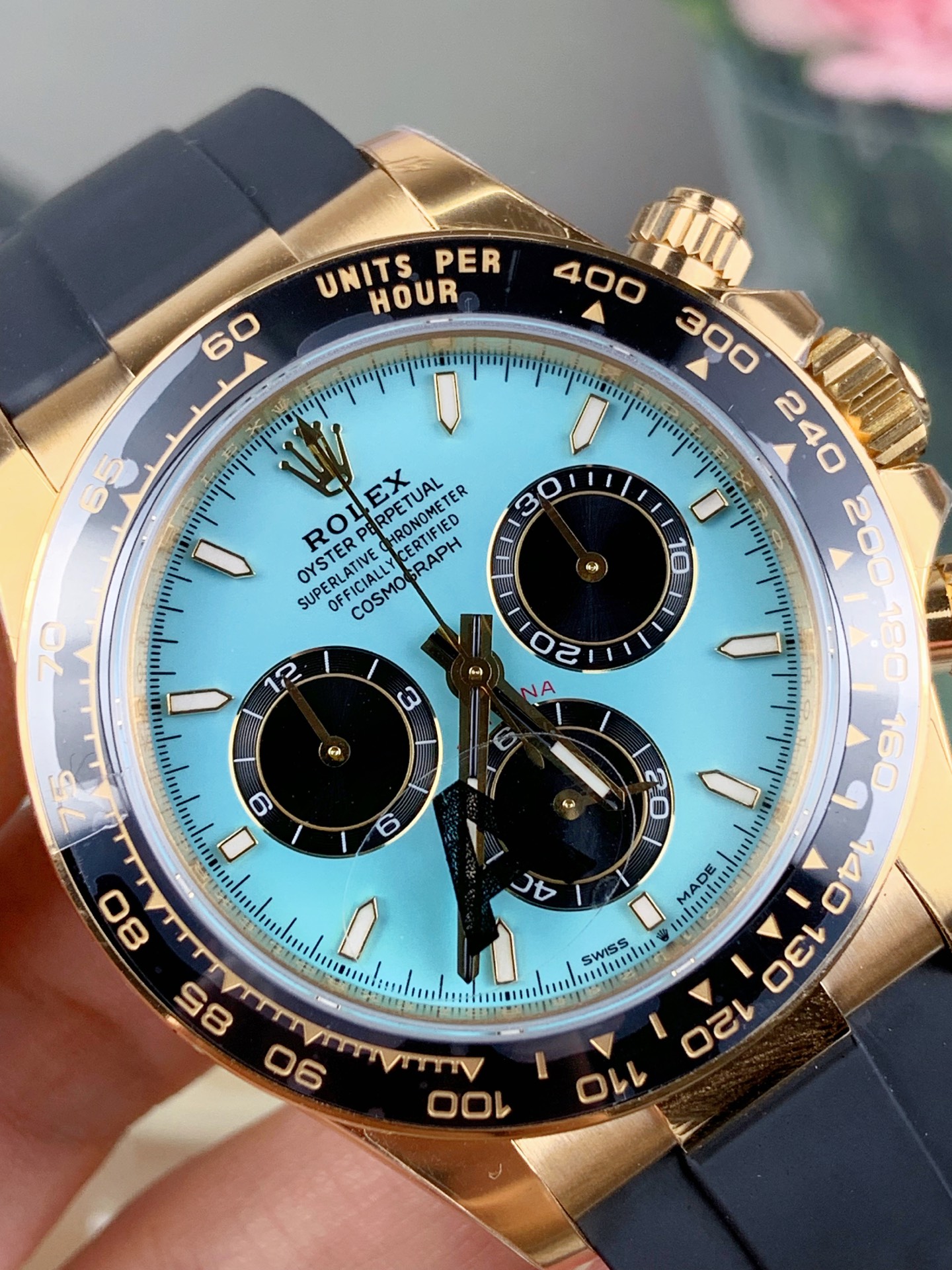 VSF Rolex Daytona 126518LN Turquoise Dial Feature Photo