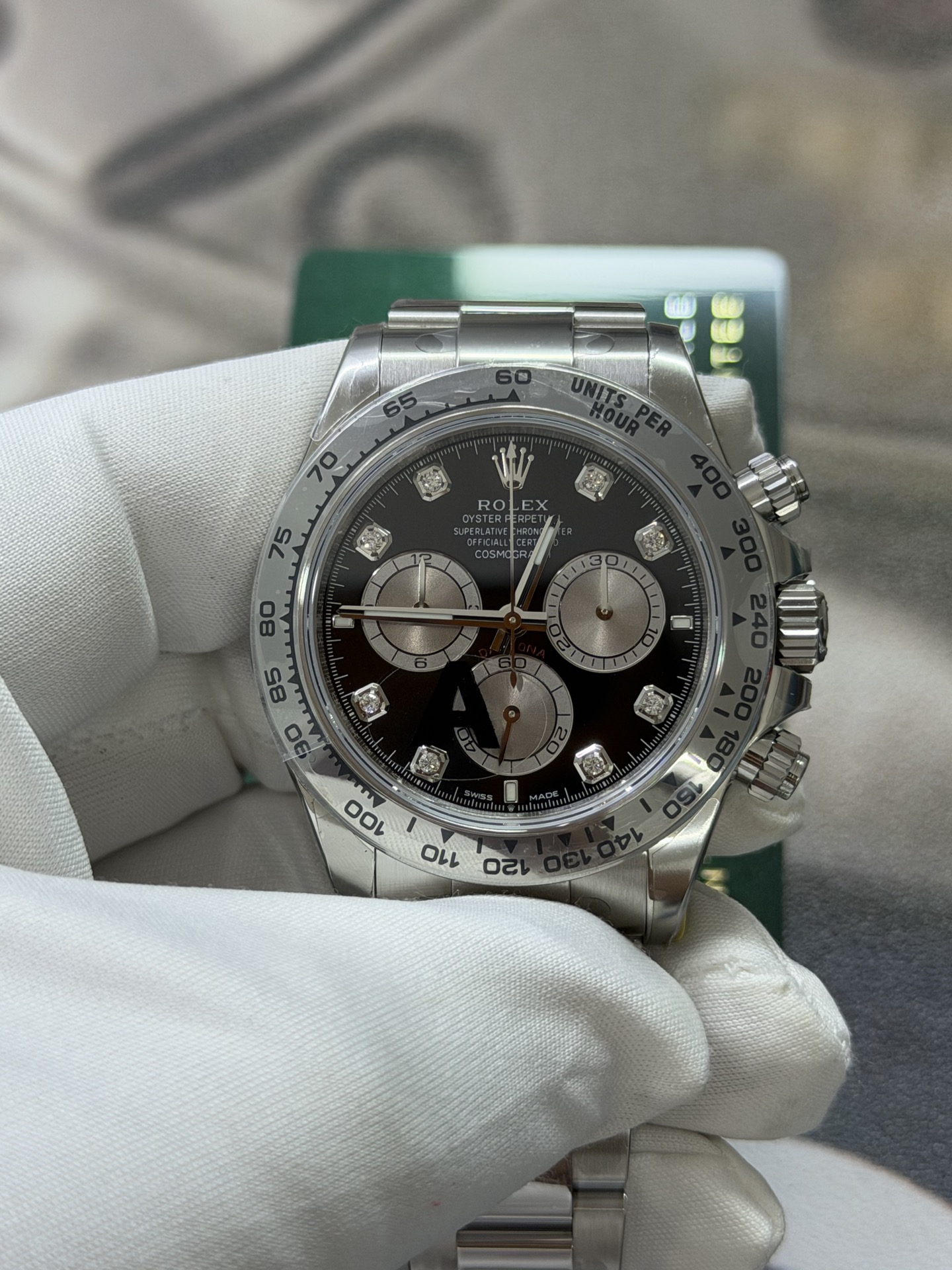 VS Factory Rolex Cosmograph Daytona 40mm Black Diamond Dial