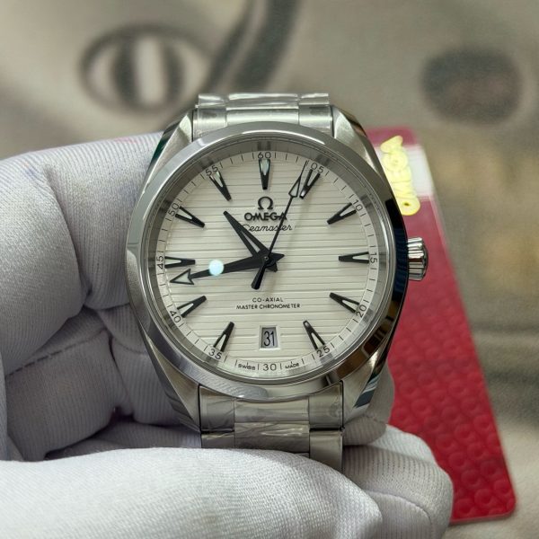 VS Factory OMEGA Seamaster Aqua Terra 150M 38mm White Teak Dial (220.10.38.20.02.001) 1:1 Super Clone – DD8800 Movement