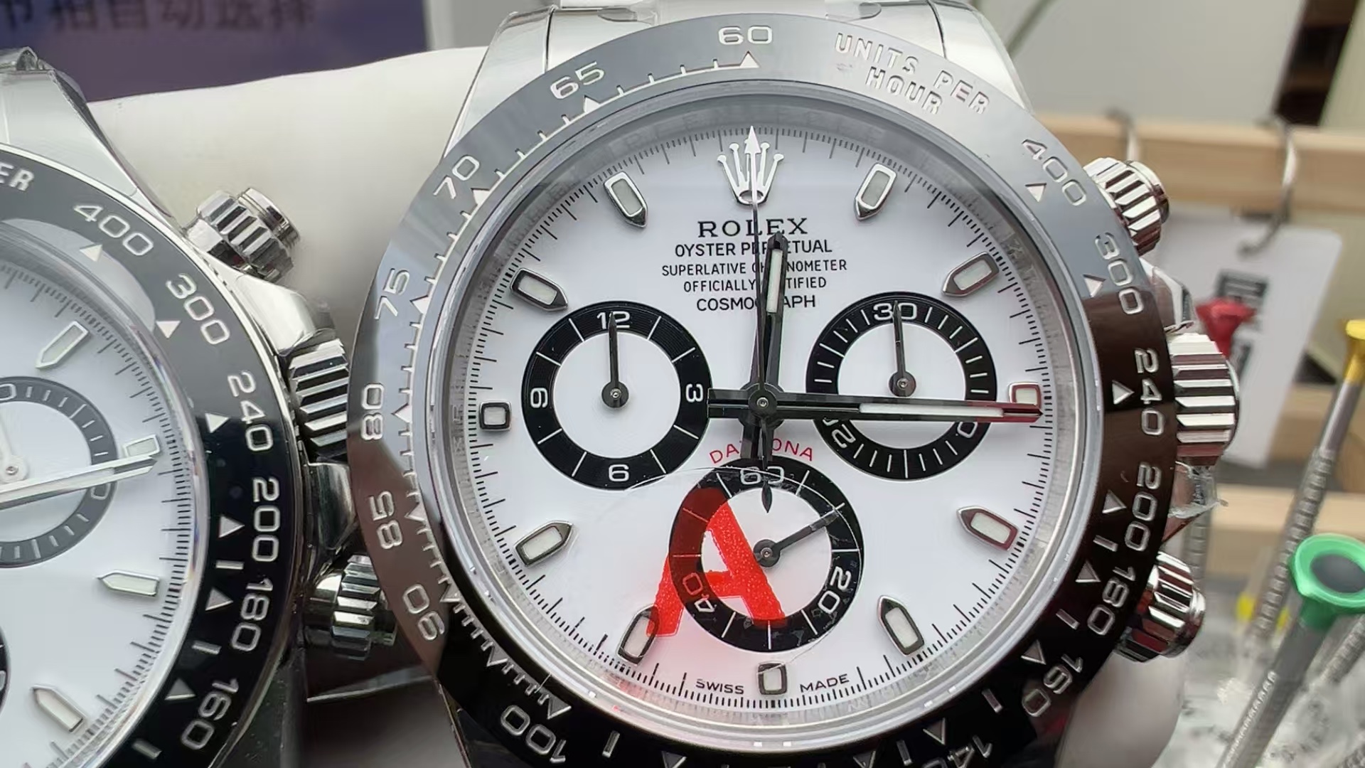 VS Factory Daytona Caseback Brushing and 904L Bracelet Fitment